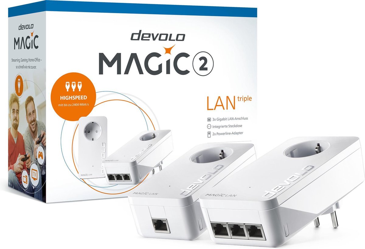devolo Magic 2 LAN Triple Starter Kit Homeplug / PowerLine