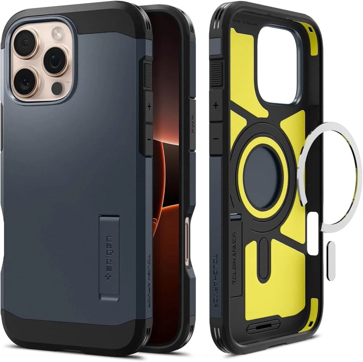 Spigen Tough Armor MagSafe - metal slate - iPhone 16 Pro Max