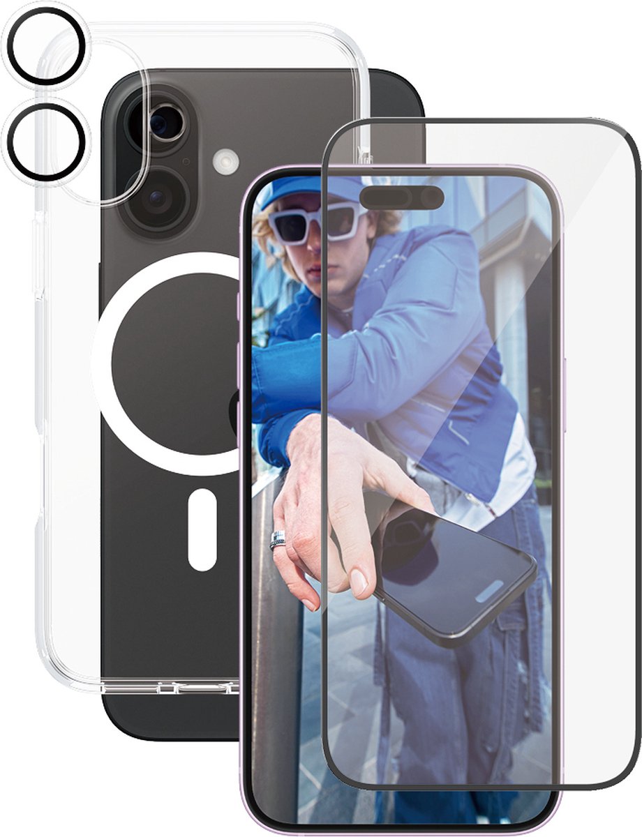CARE by PanzerGlass Flagship 3-in-1 Bundle iPhone 16 Plus