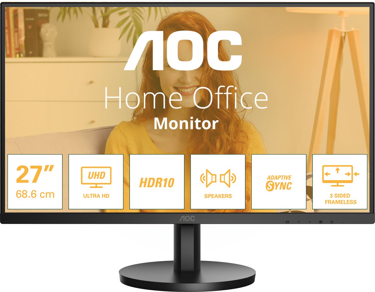 27" AOC U27B3A - 3840x2160 (4K) - 60Hz - IPS