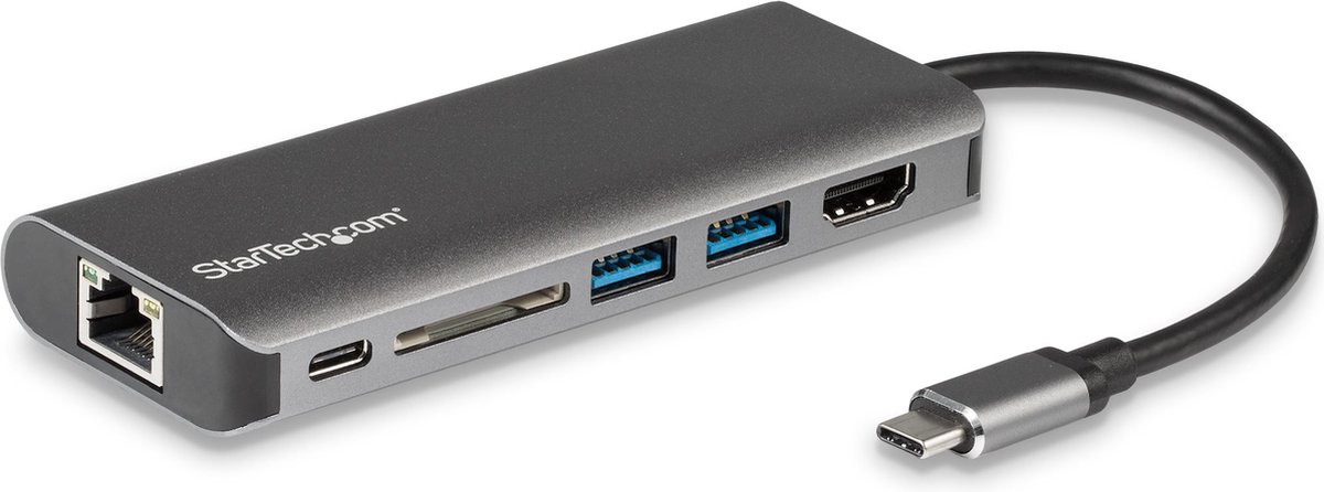 StarTech.com USB C Multiport Adapter - USB-C/Thunderbolt 3 - 4K HDMI - 60W PD