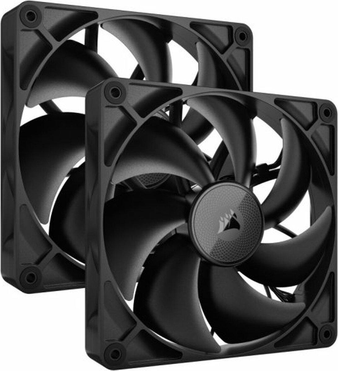 Corsair iCUE LINK RX140 2-pack - Kabinet køler - 140mm - Sort med RGB LED lys - 36 dBA