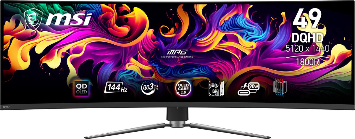 49" MSI MPG 491CQP QD-OLED - 5120x1440 - 144Hz - QD-OLED