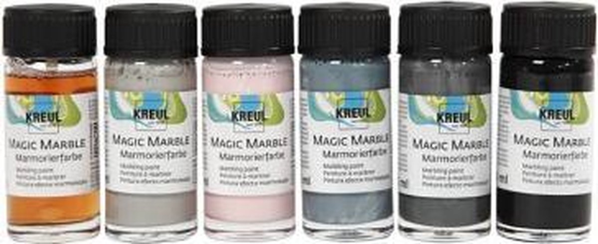 Creativ Company Magic Marble Paint Pastel Colors 6x20ml