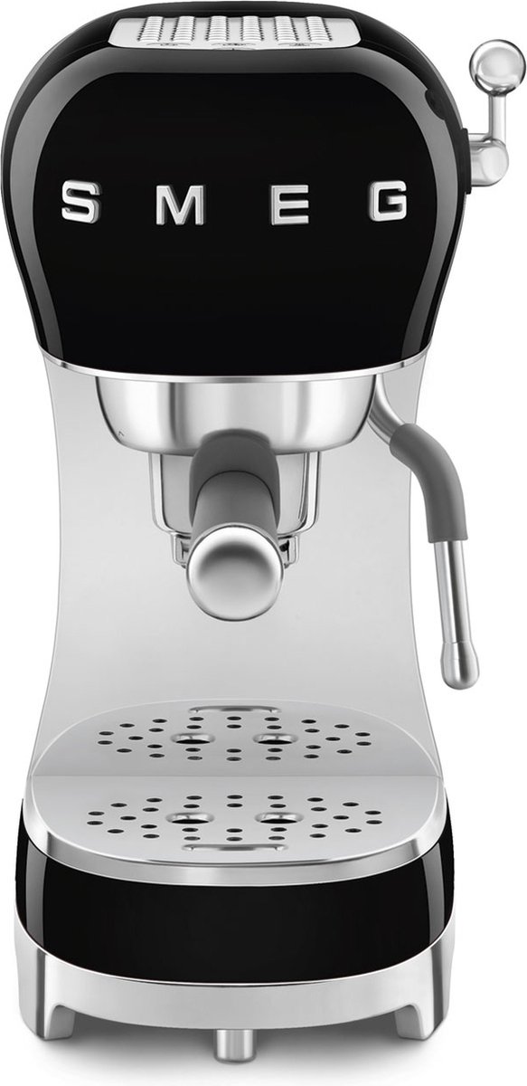 SMEG 50's Style ECF02BLEU - coffee machine with cappuccinatore - 15 bar - black
