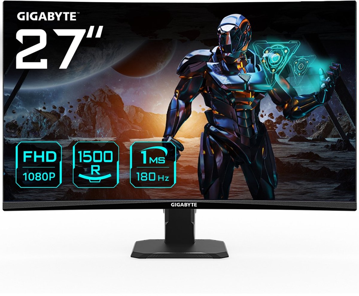 27" GIGABYTE GS27FC - 1920x1080 (FHD) - 180Hz - VA