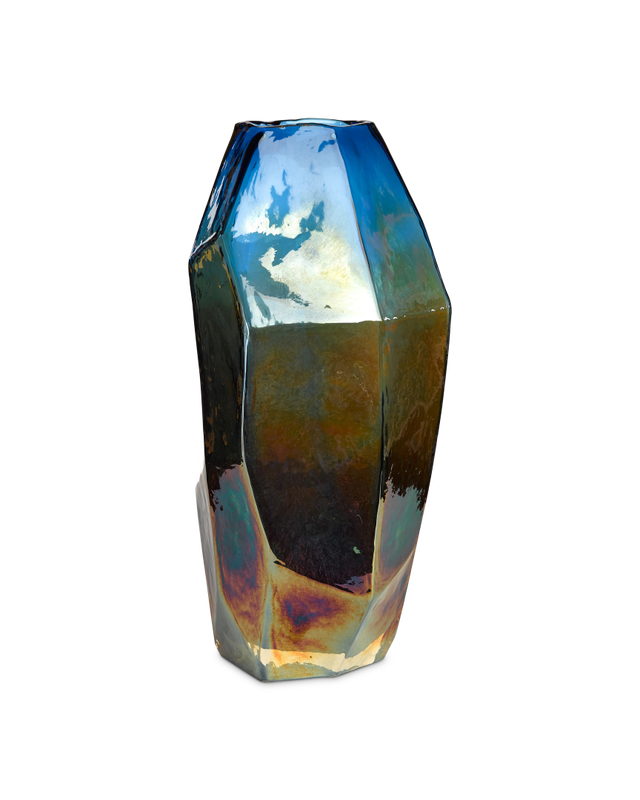 POLSPOTTEN - Graphic Luster Vase - M - Mehrfarbig