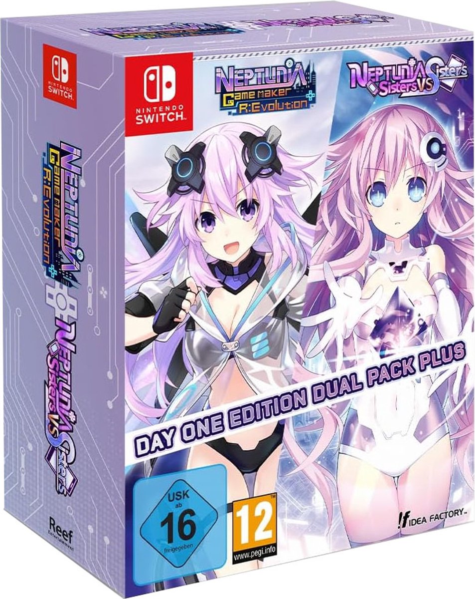 Neptunia Game Maker R:Evolution / Neptunia: Sisters VS Sisters (Day One Edition Dual Pack Plus) - Nintendo Switch - RPG