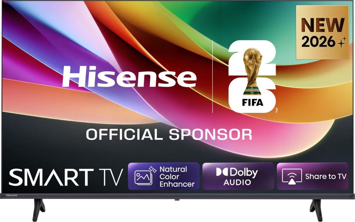 Hisense 32" Fladskærms TV LED 720p Hybrid Log-Gamma (HLG) 32A49S