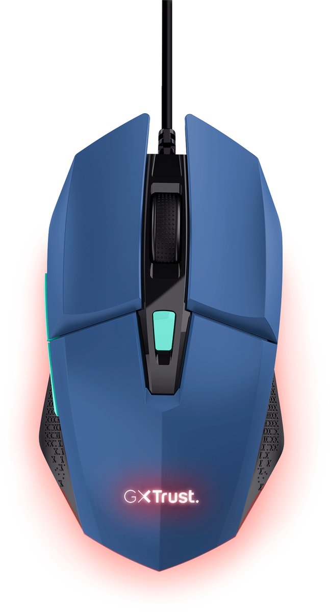 Trust GXT 109 FELOX - Mus - 6 knapper - Blå