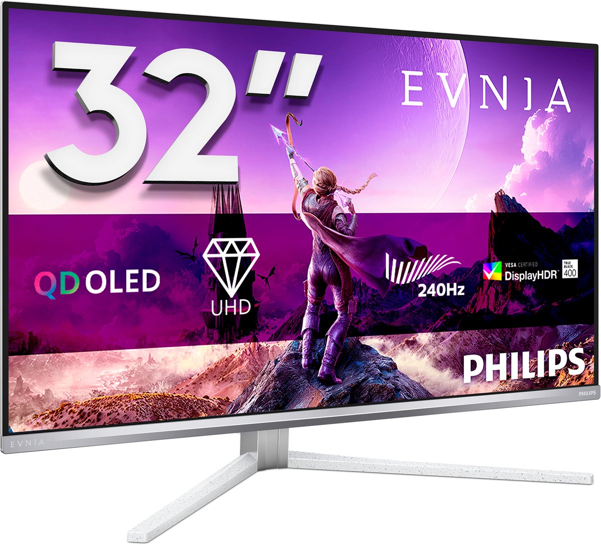 32" Philips Evnia 8000 32M2N8900 - 3840x2160 (4K) - 240Hz - QD-OLED - 65W USB-C - KVM switch