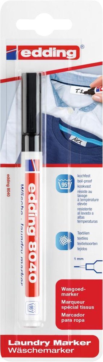 Edding e-8040 tekstil marker sort