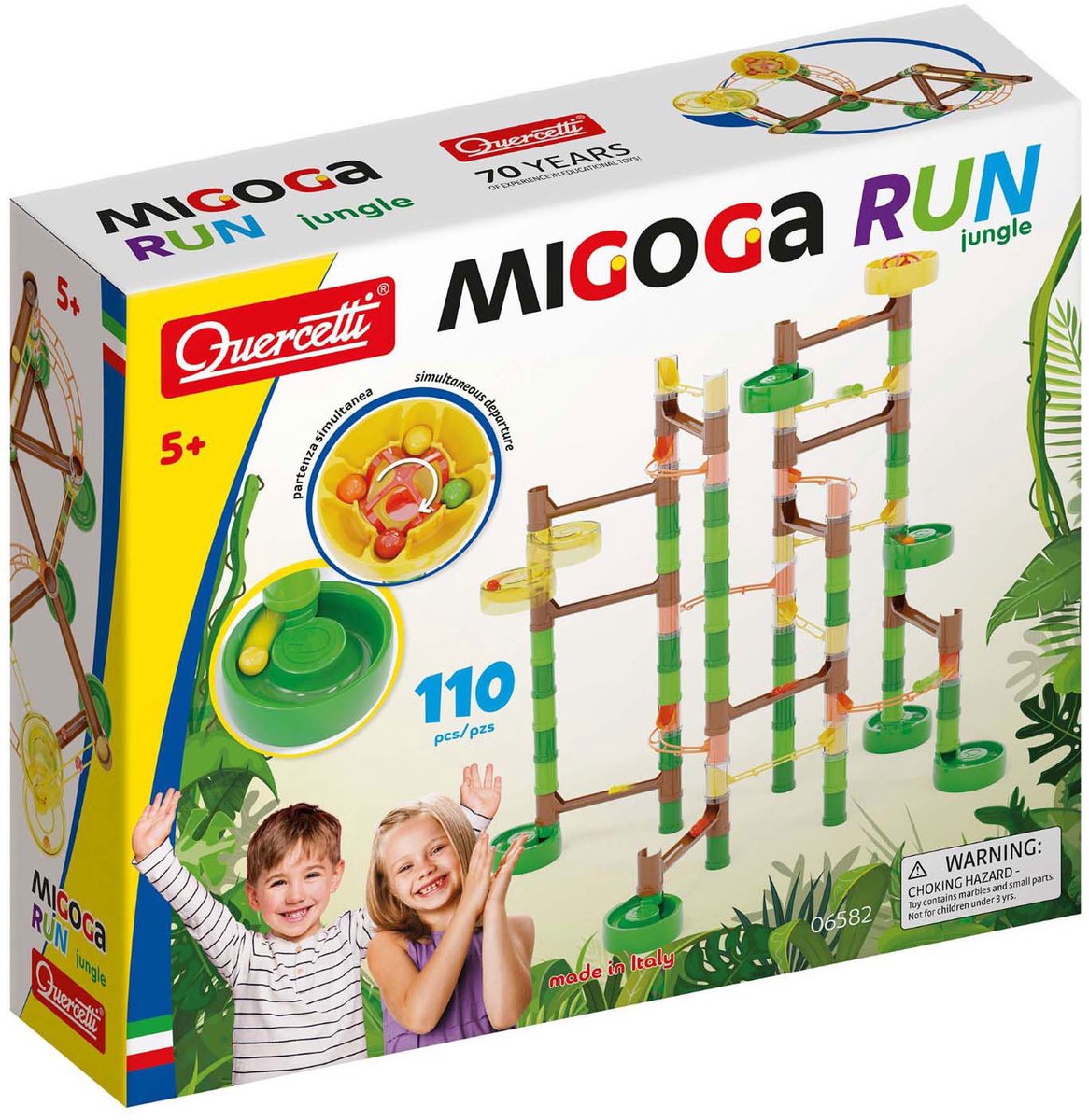 Quercetti Migoga Jungle - Marble Run (108 pcs)
