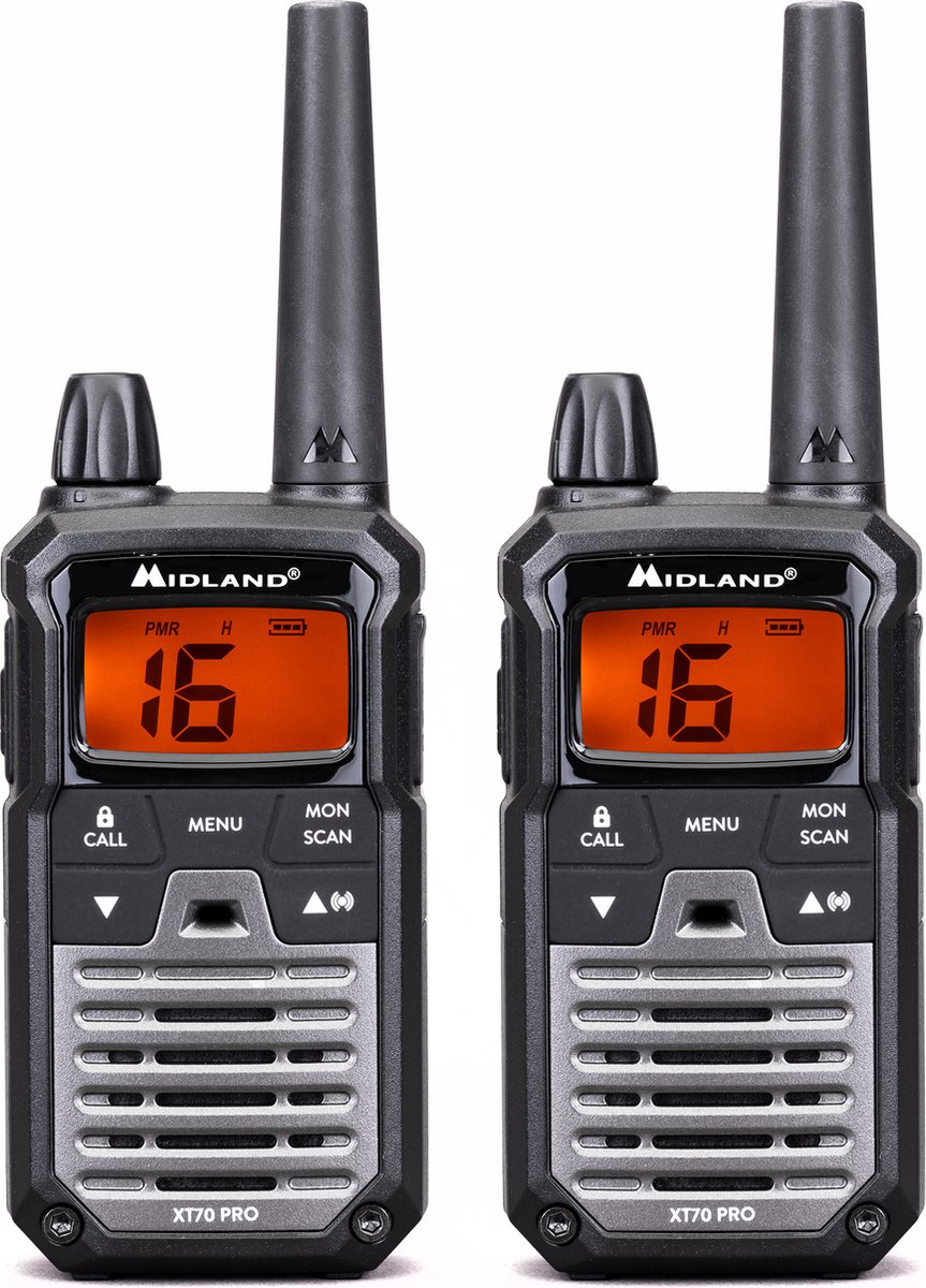 MIDLAND Walkie Talkie XT70 Pro Duo Black/Dark Grey