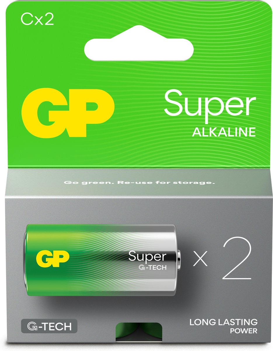 GP Super battery - 2 x C - Alkaline