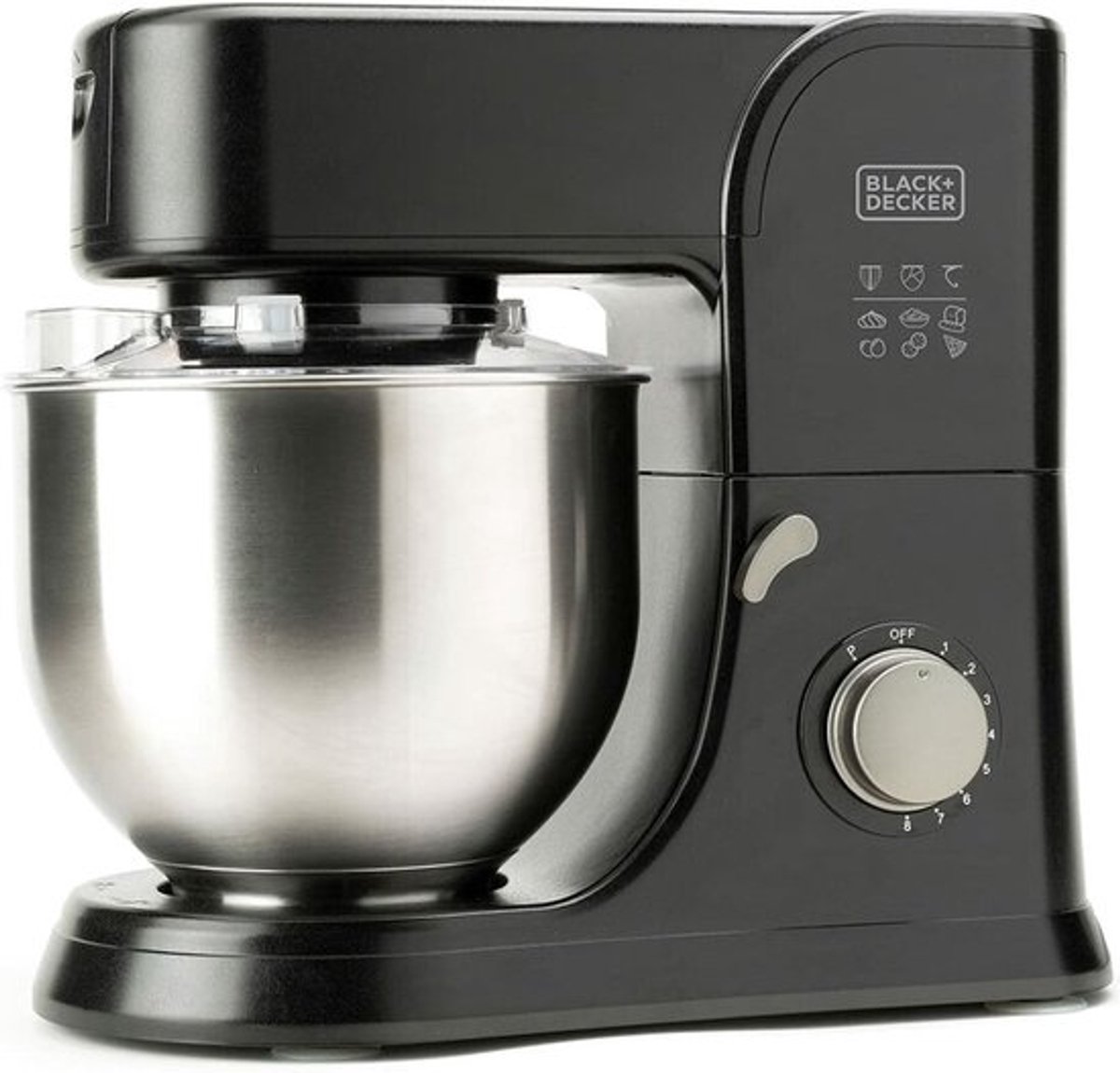 Black & Decker Køkkenmaskine Stand Mixer 1000W Black