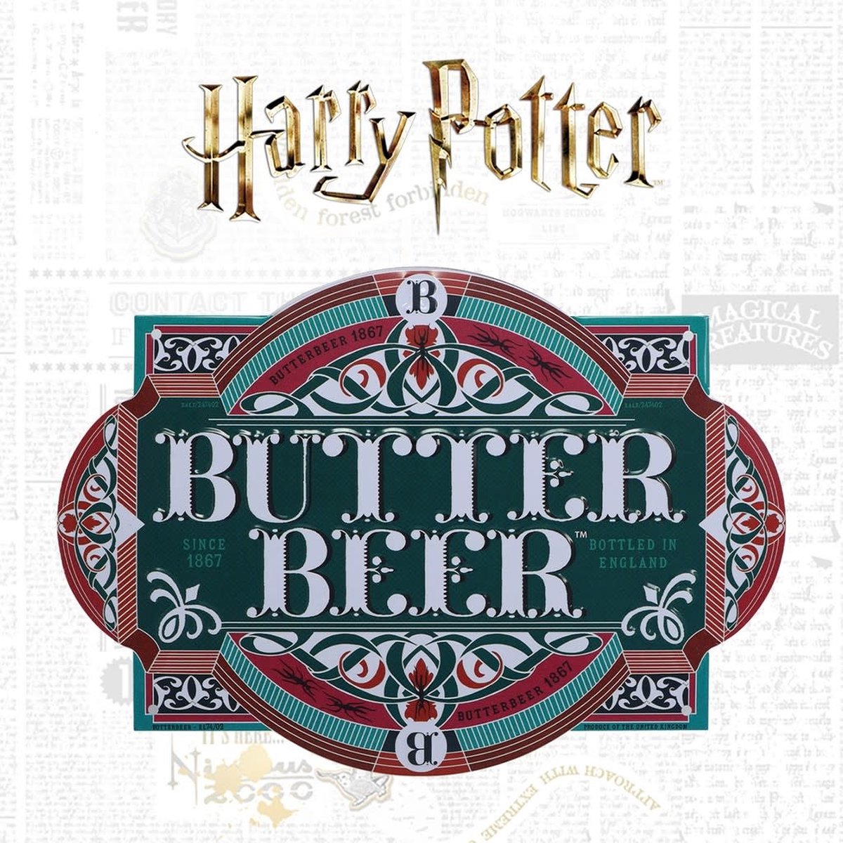FaNaTtik - Harry Potter Butterbeer Tin Sign