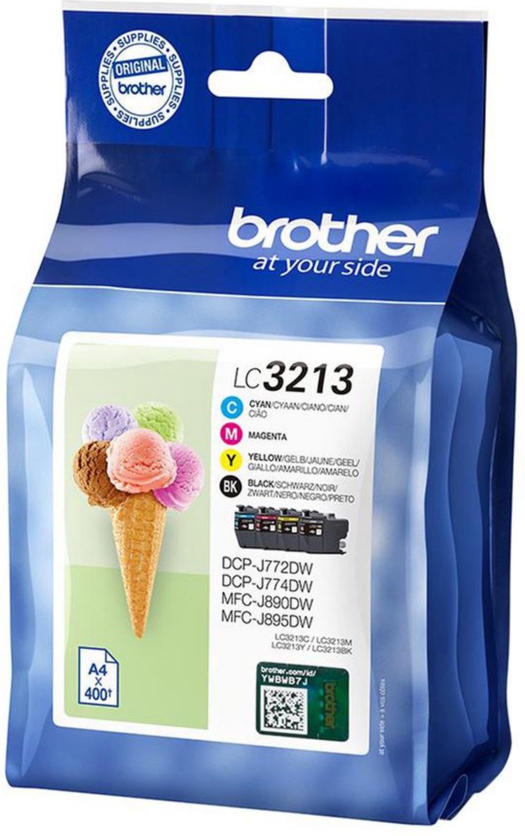 Brother LC3213VALDR / LC 3213 Value 4-Pack