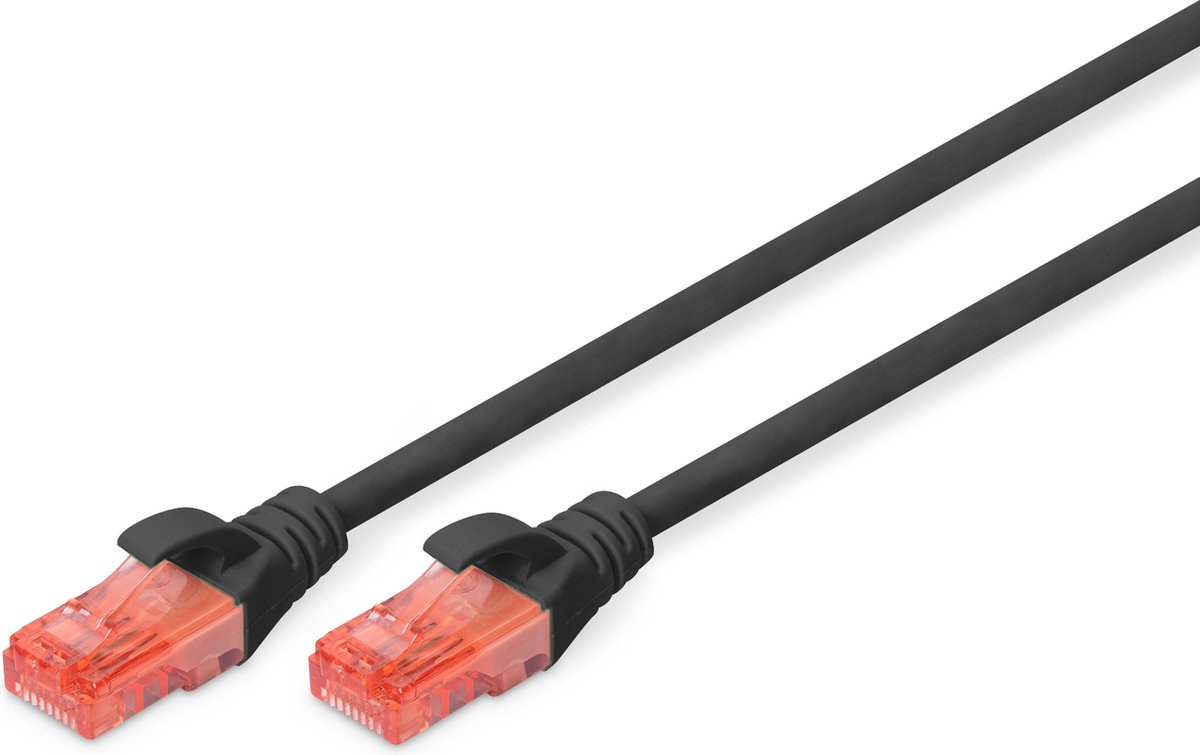 DIGITUS Professional patch cable - 5 m - black - Sort - 5m