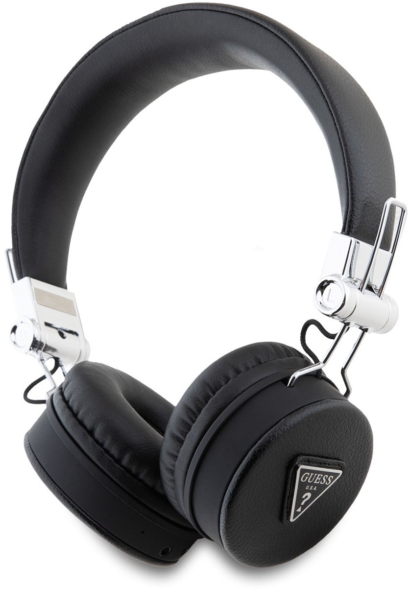 GUESS Bluetooth ENC GUBH70PGTSPSK on-ear headphones black/black Grained Classic Round Shape