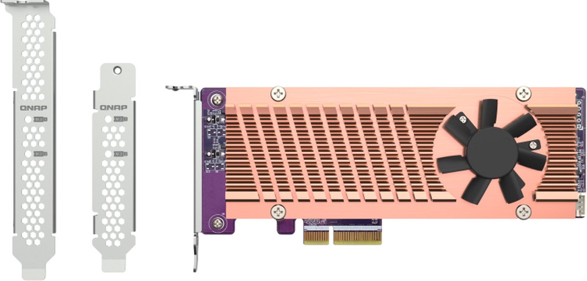 QNAP QM2-2P-344A - storage controller - PCIe - PCIe 3.0 x4