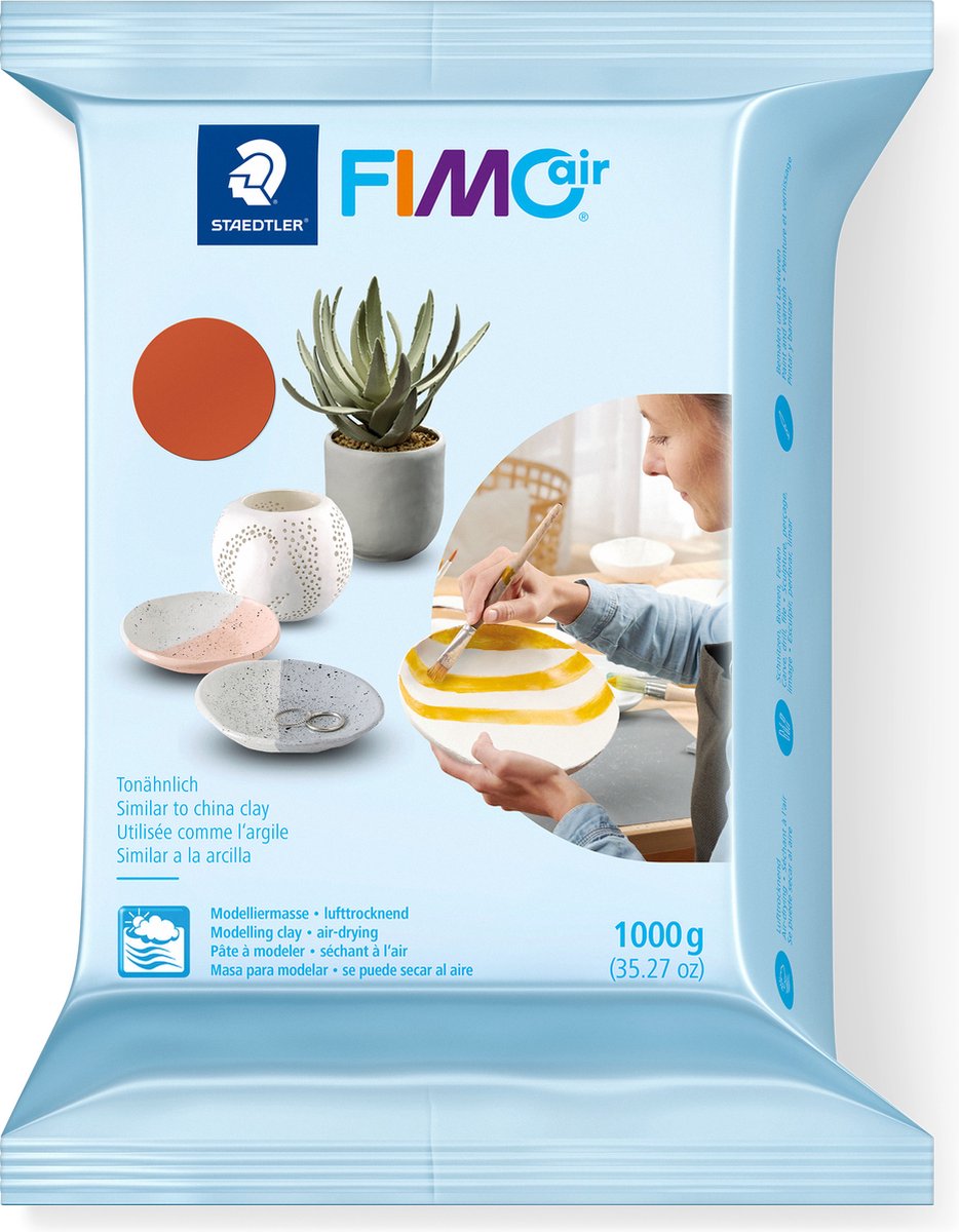 Staedtler FIMO Air modeller 1000g Terra