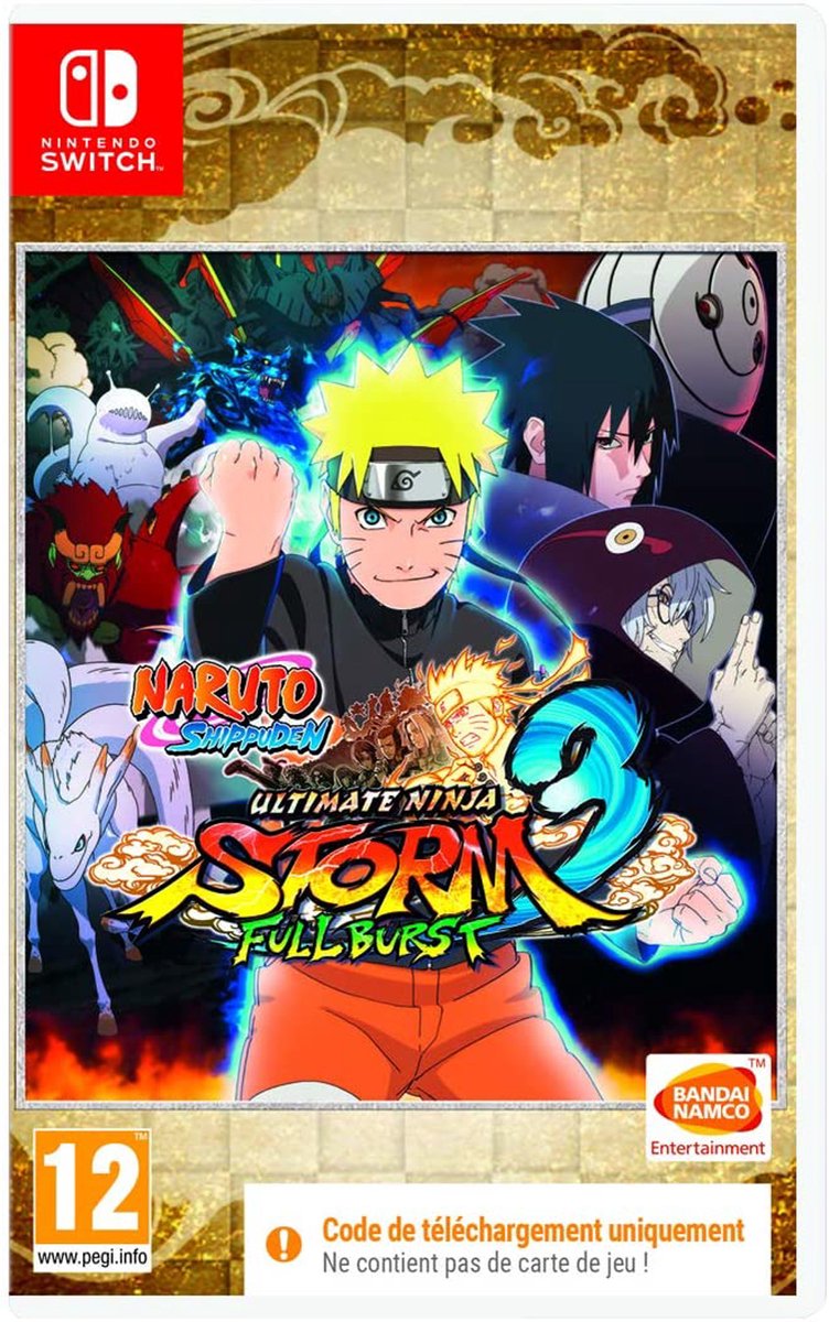 Naruto Shippuden: Ultimate Ninja Storm 3 Full Burst (Code in a Box) - Nintendo Switch - Kamp