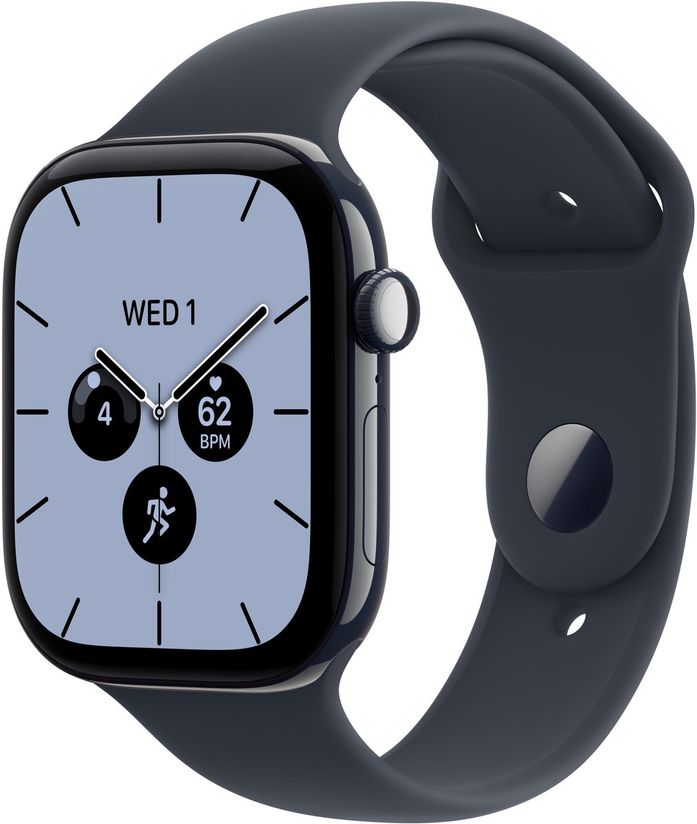 Apple Watch Series 12 GPS + Cellular 46mm Night Blue Ceramic Case with Navy Blue Sport Band - M/L