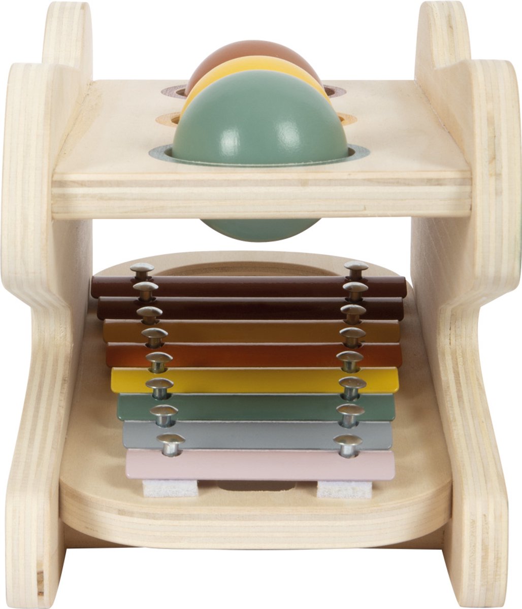 Small Foot - Wooden Xylophone and Hammer Bench Safari 5 pcs.