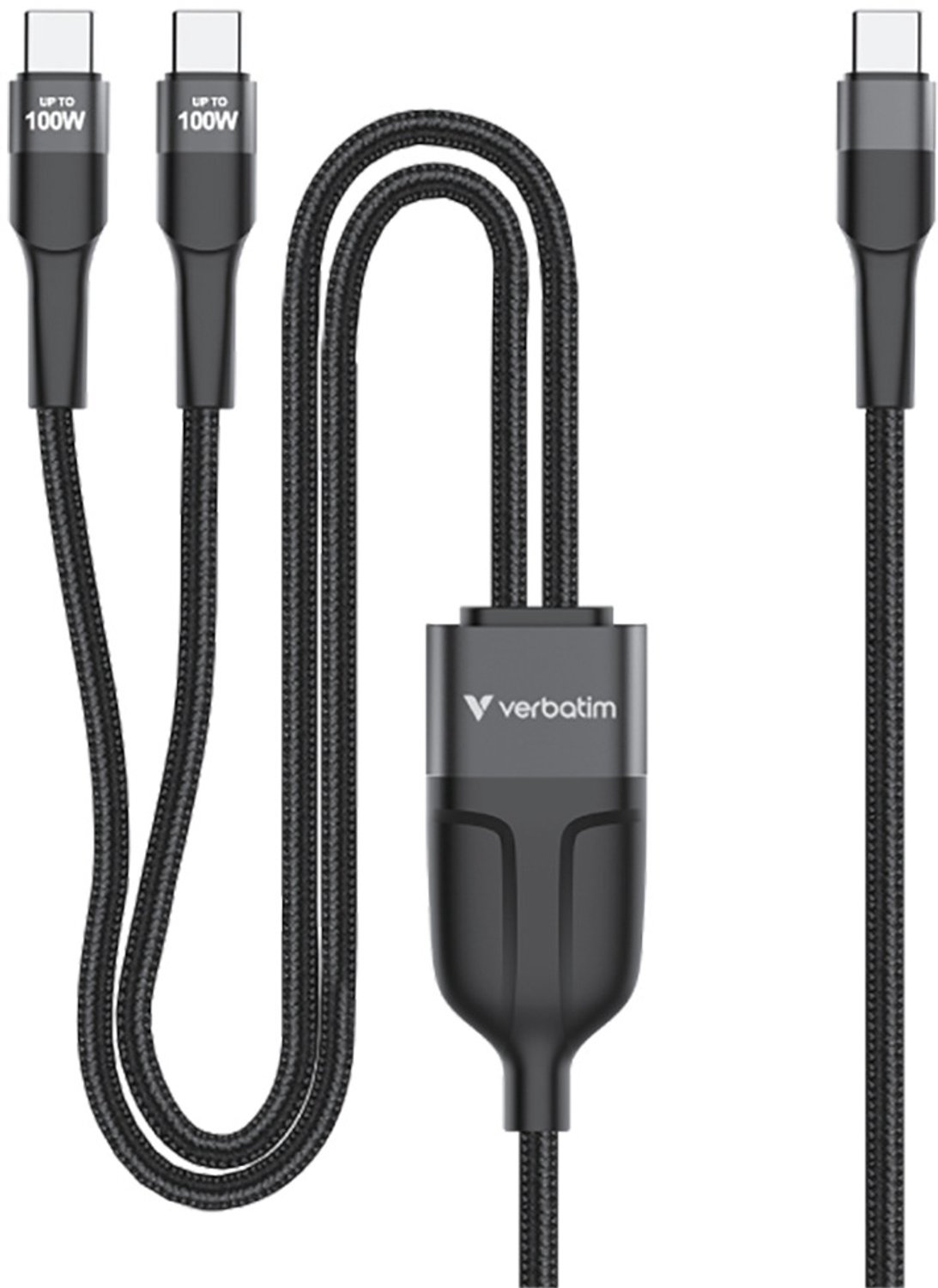 Verbatim USB-C - Dual - 100W - 2m - Black