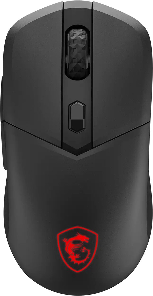 MSI VERSA 300 8K - mouse - 2.4 GHz Bluetooth 5.3 USB 2.0 - Mus - Optisk - 6 knapper - Sort