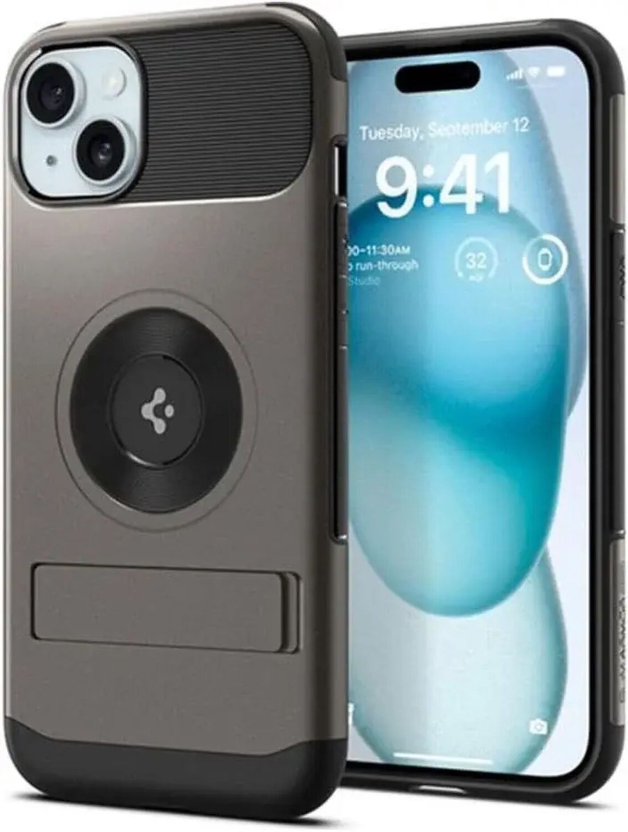 Spigen Slim Armor MagSafe - gunmetal - iPhone 15