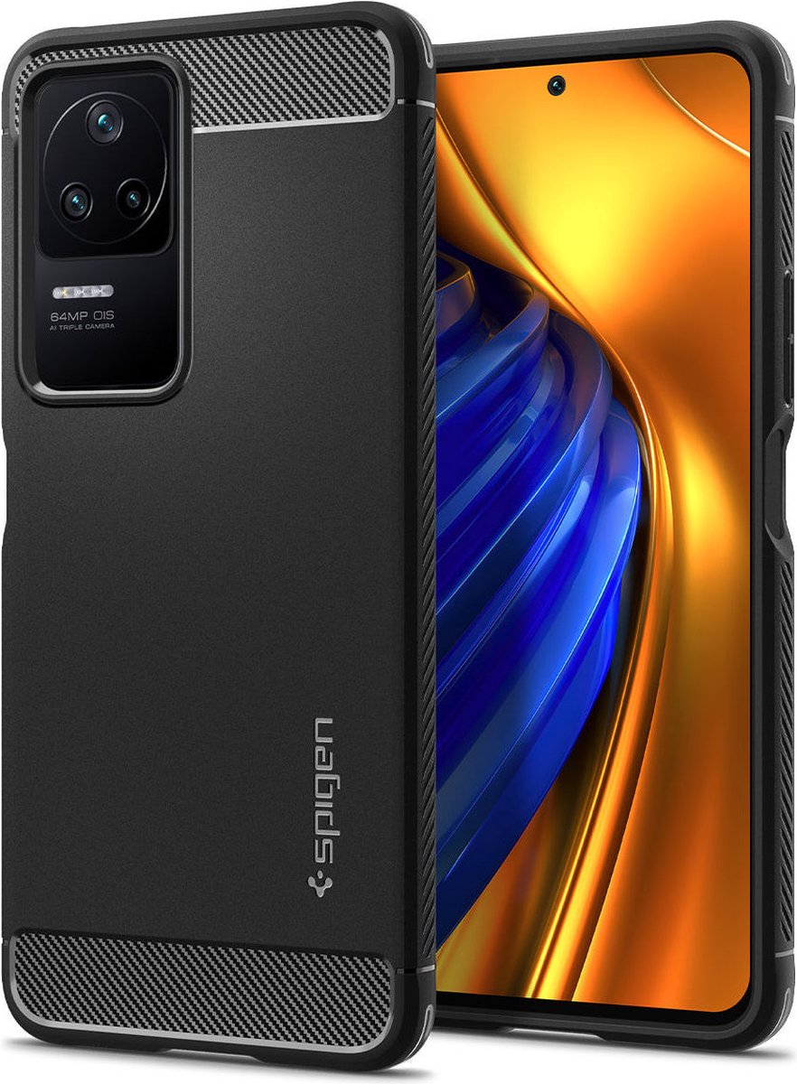 Spigen Rugged Armor - matte black - Xiaomi POCO F4/Redmi K40S