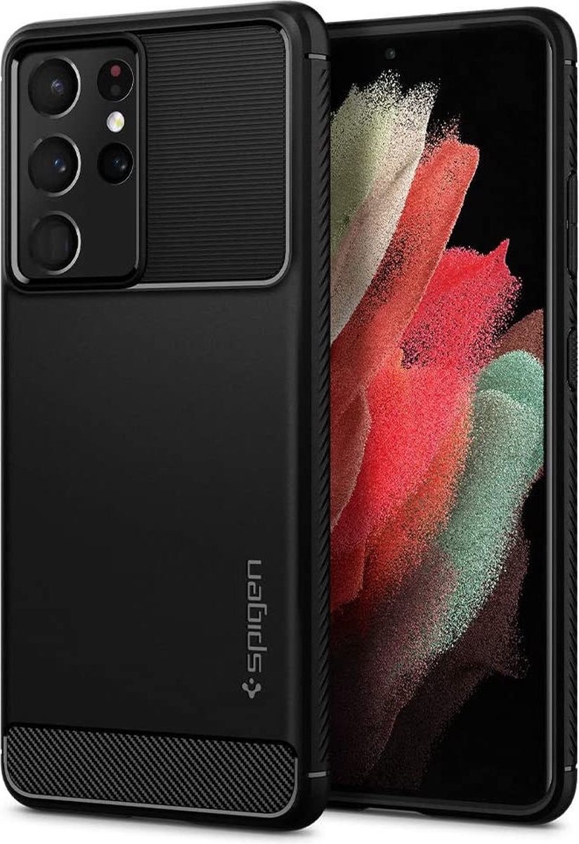 Spigen Rugged Armor - black - Galaxy S21 Ultra