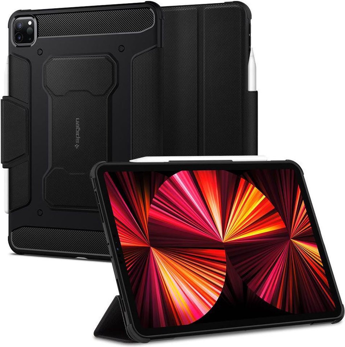 Spigen Rugged Armor Pro - black - iPad Pro 11" (2022/2021/2020/2018)