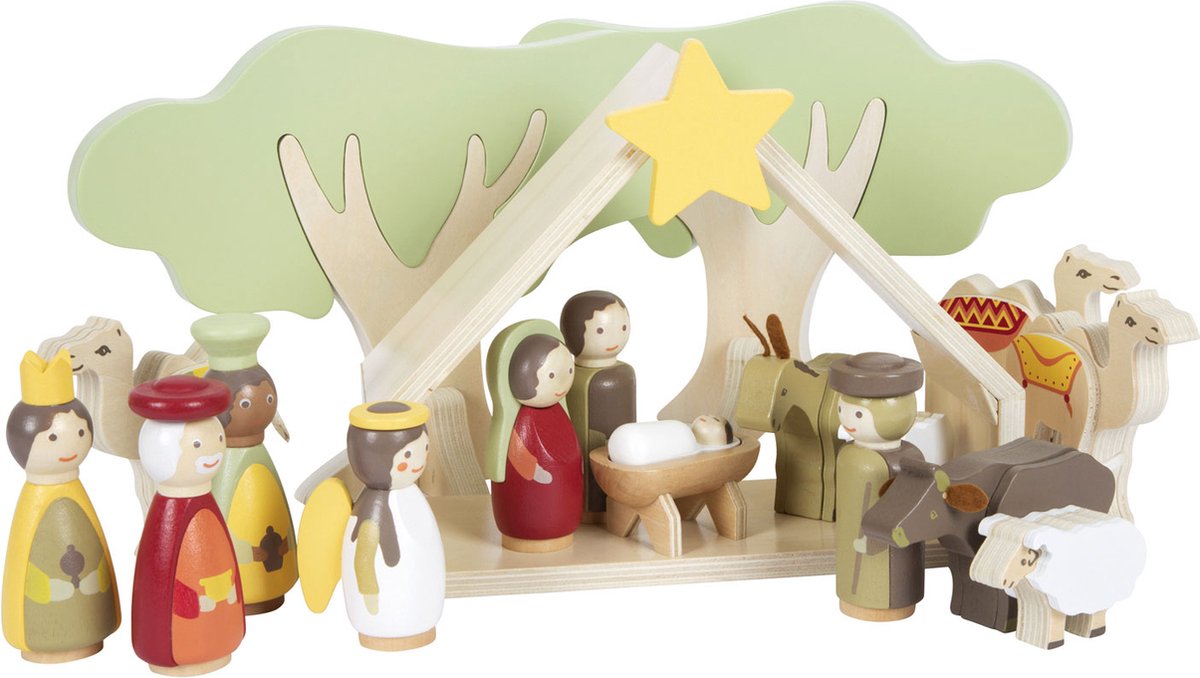 Small Foot - Wooden Christmas Crib Playset