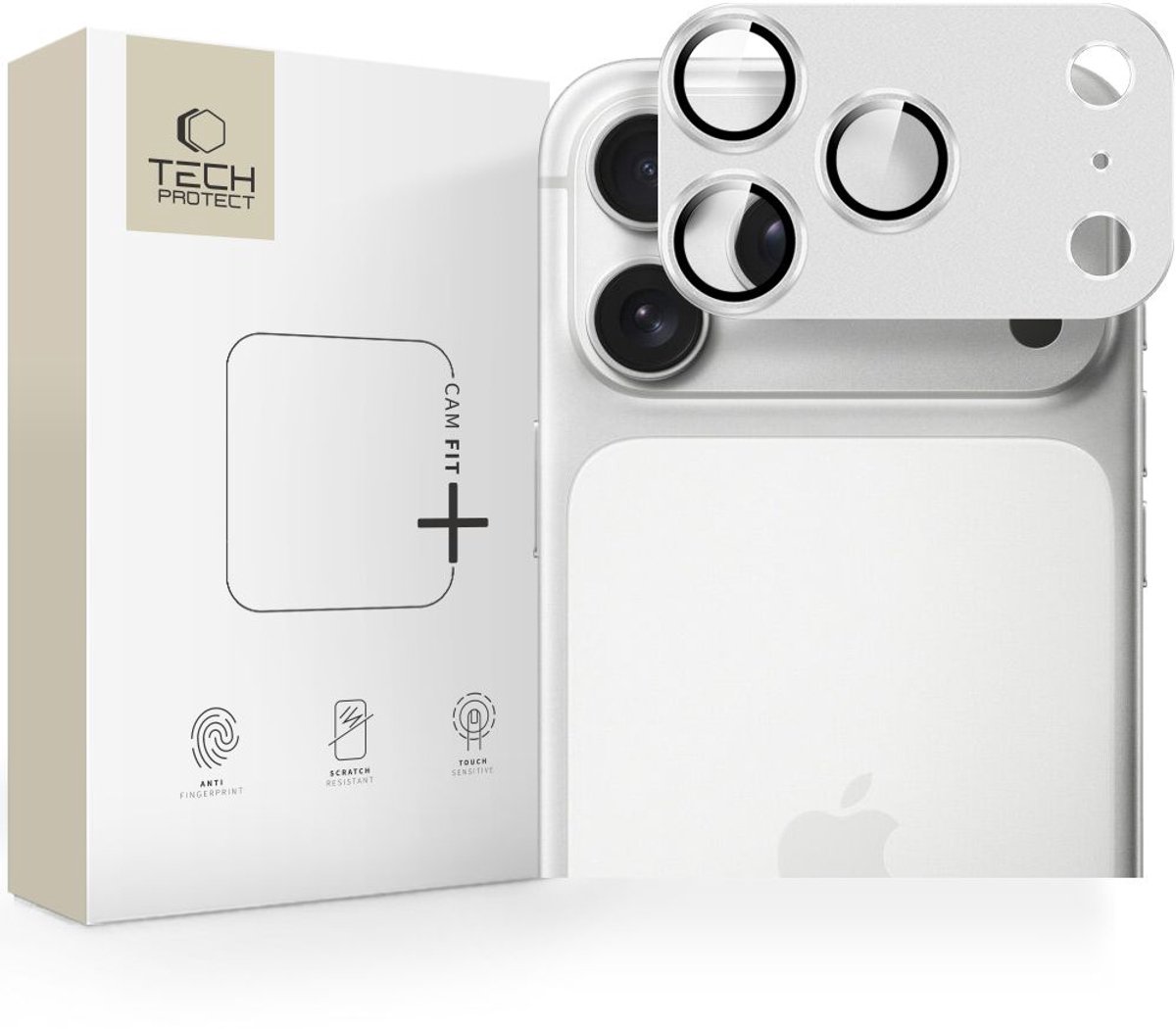 Tech-Protect Camfull Fit+ Lens Glass for iPhone 17 Pro Max - Silver