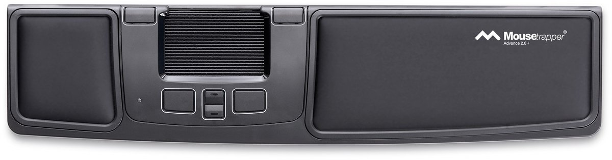 Mousetrapper Advance 2.0+ - Black/White - Trackbar - Touch - 6 knapper - Sort