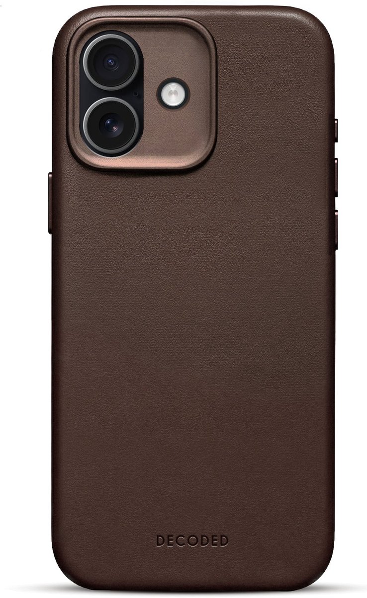 Decoded - Leather Backcover for iPhone 17 - Chocolat brown