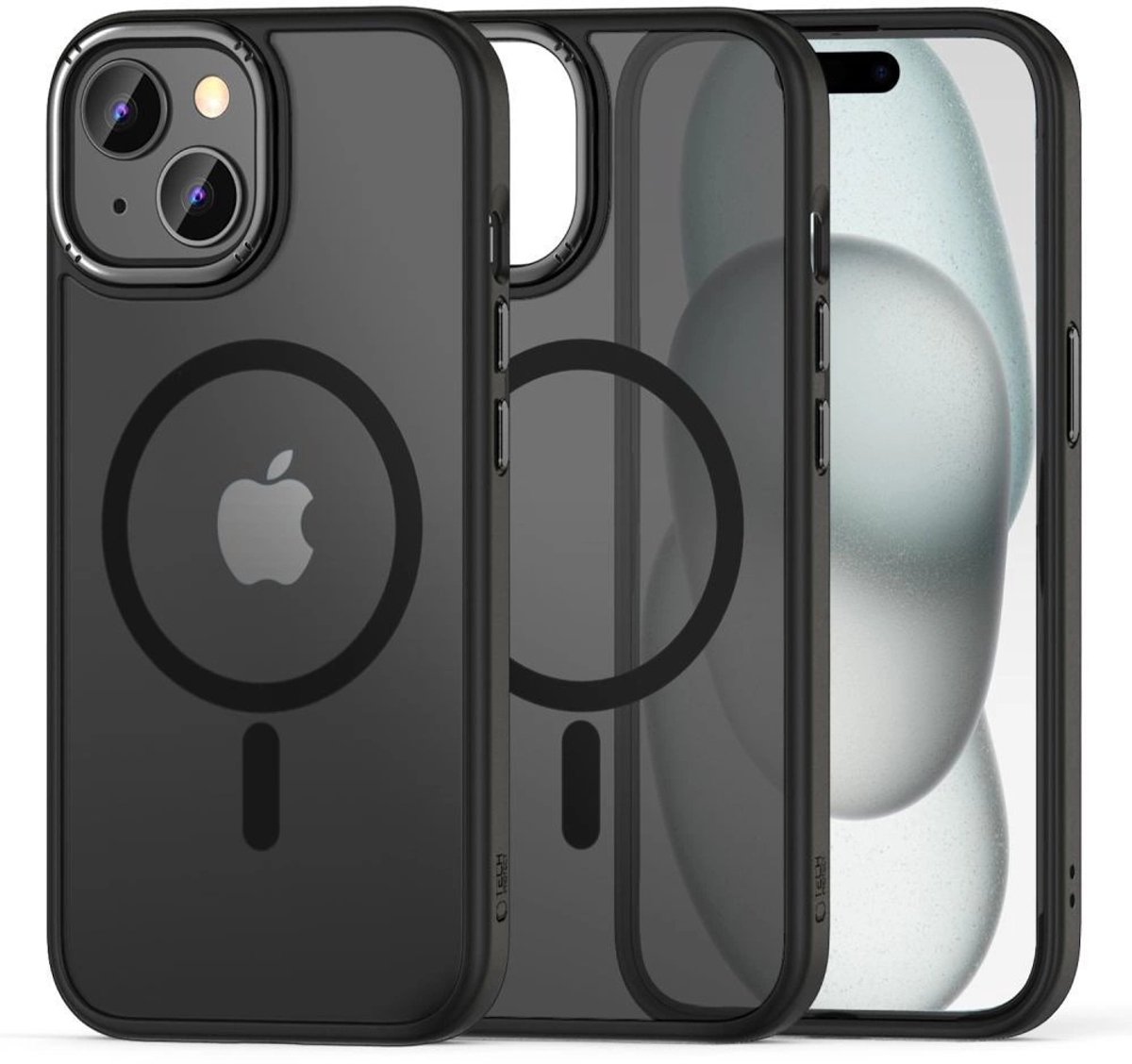 Tech-Protect MagMat 2 MagSafe Case for iPhone 15 - Matte Black
