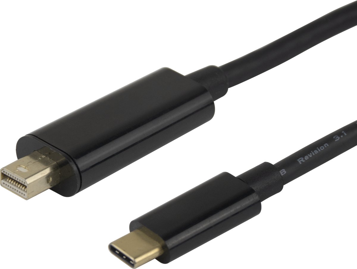 Deltaco - DisplayPort cable - USB-C to Mini DisplayPort - 2 m