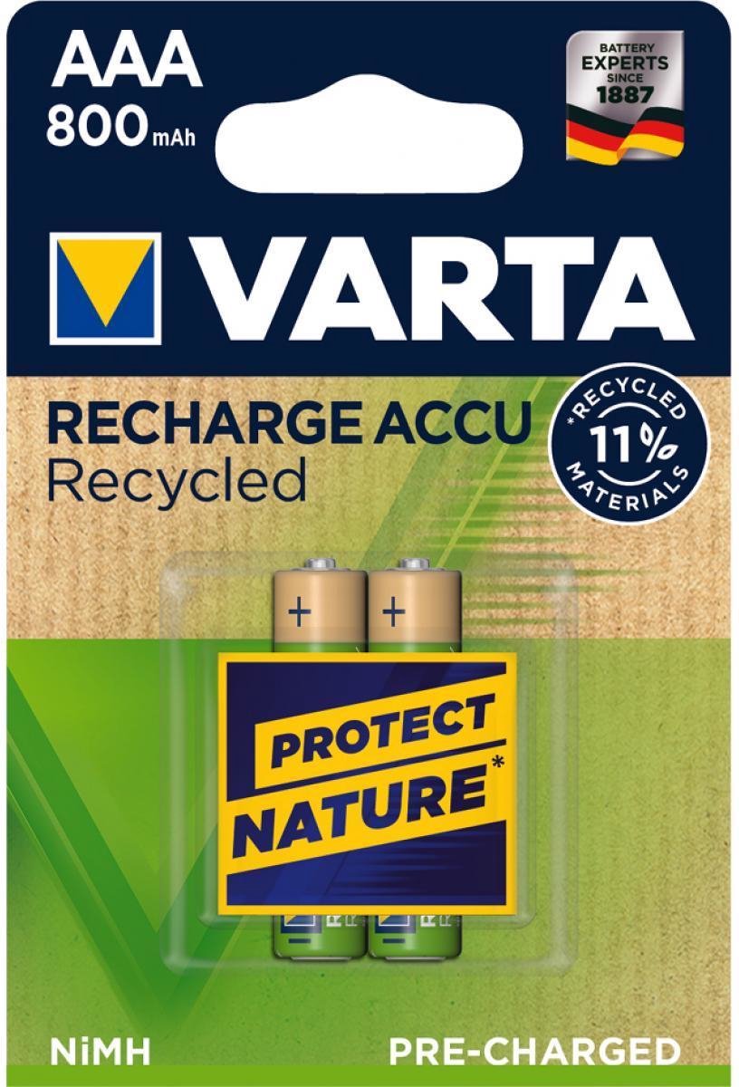 VARTA Recharge Accu Recycled 56813 battery - 2 x AAA - NiMH