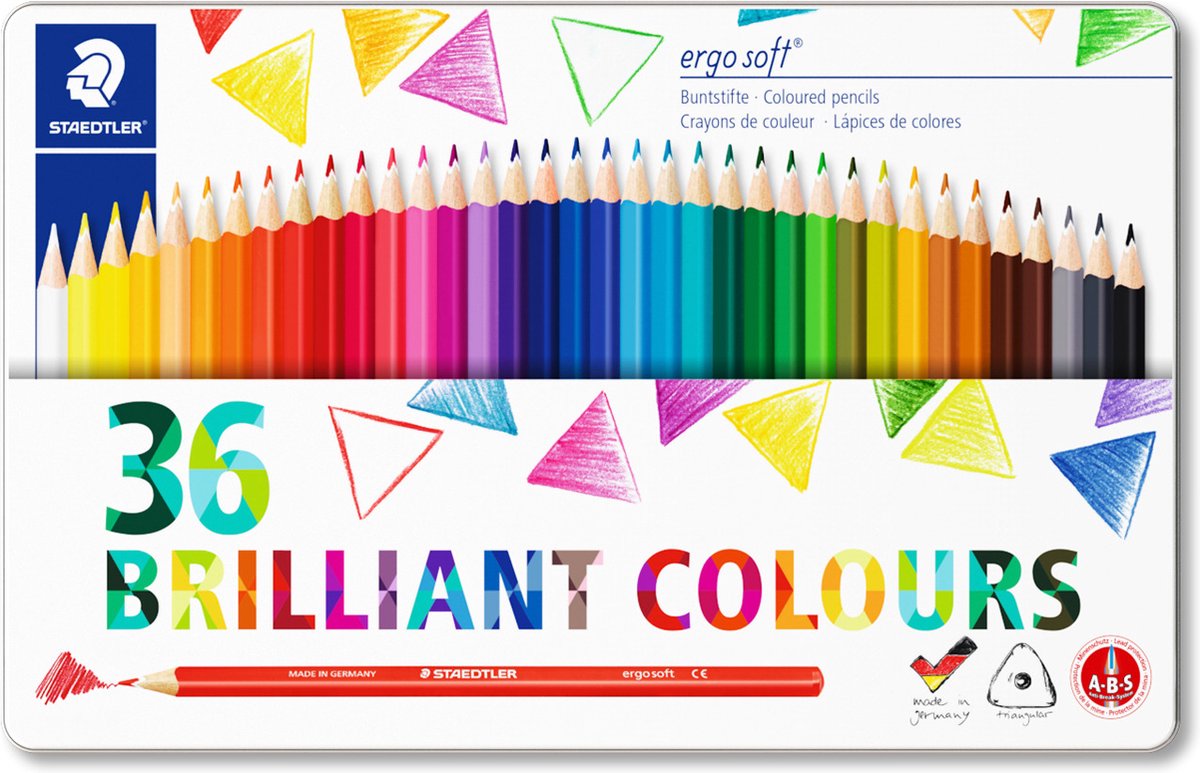 Staedtler Ergosoft Farvebly 36 ass. FSC 100%