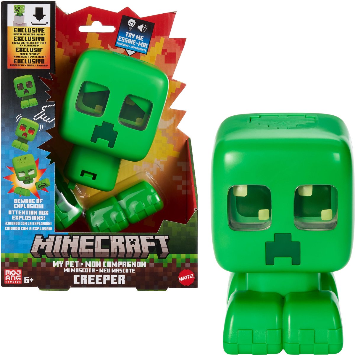 Minecraft Mit kæledyr Creeper-figur 14 cm