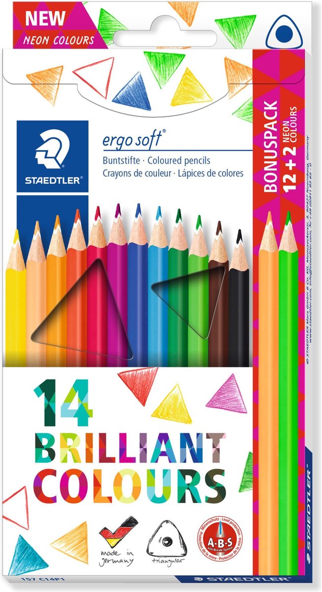 Staedtler Ergosoft Farveblyant 14 Stk. FSC 100%