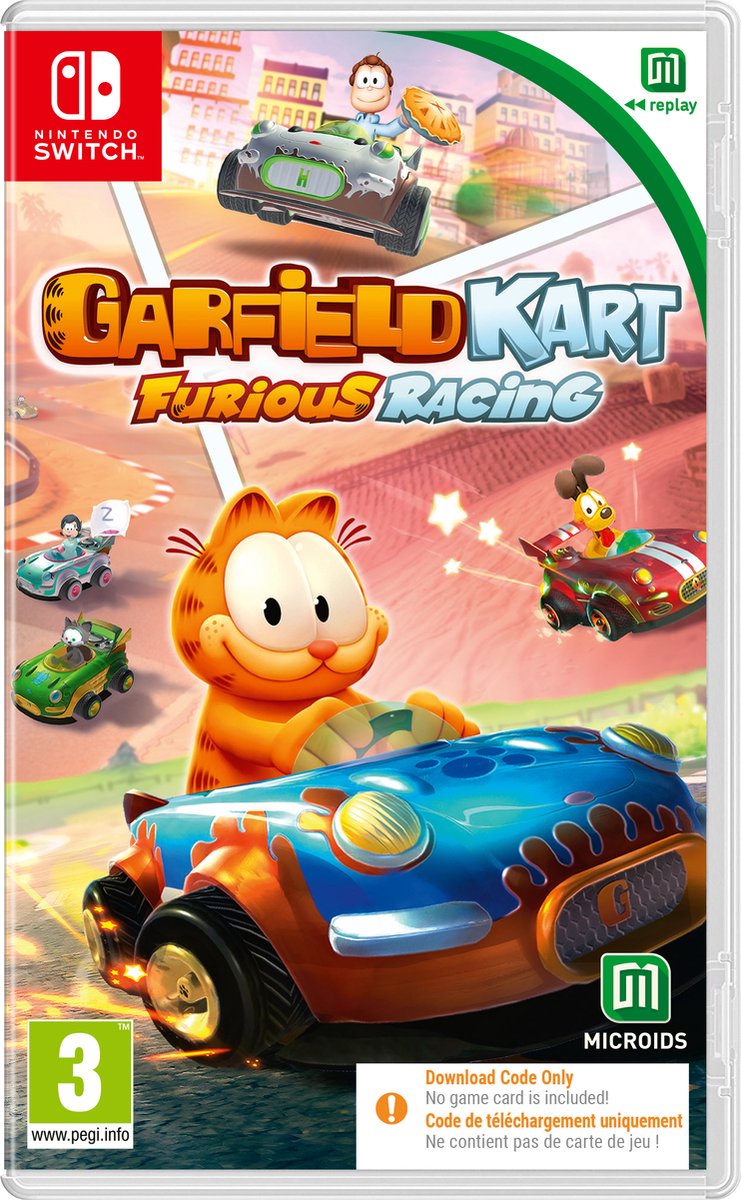 Garfield Kart Furious Racing (Code in a Box) - Nintendo Switch - Racing