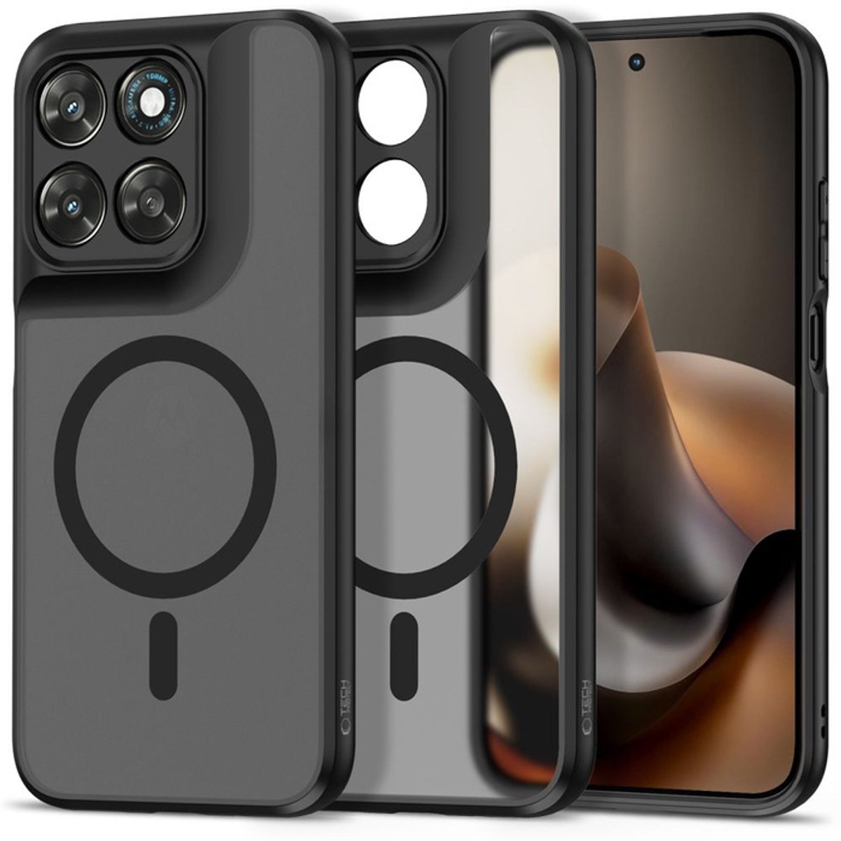 Tech-Protect Magmat MagSafe Case for Motorola Moto G67 / G77 - matte black