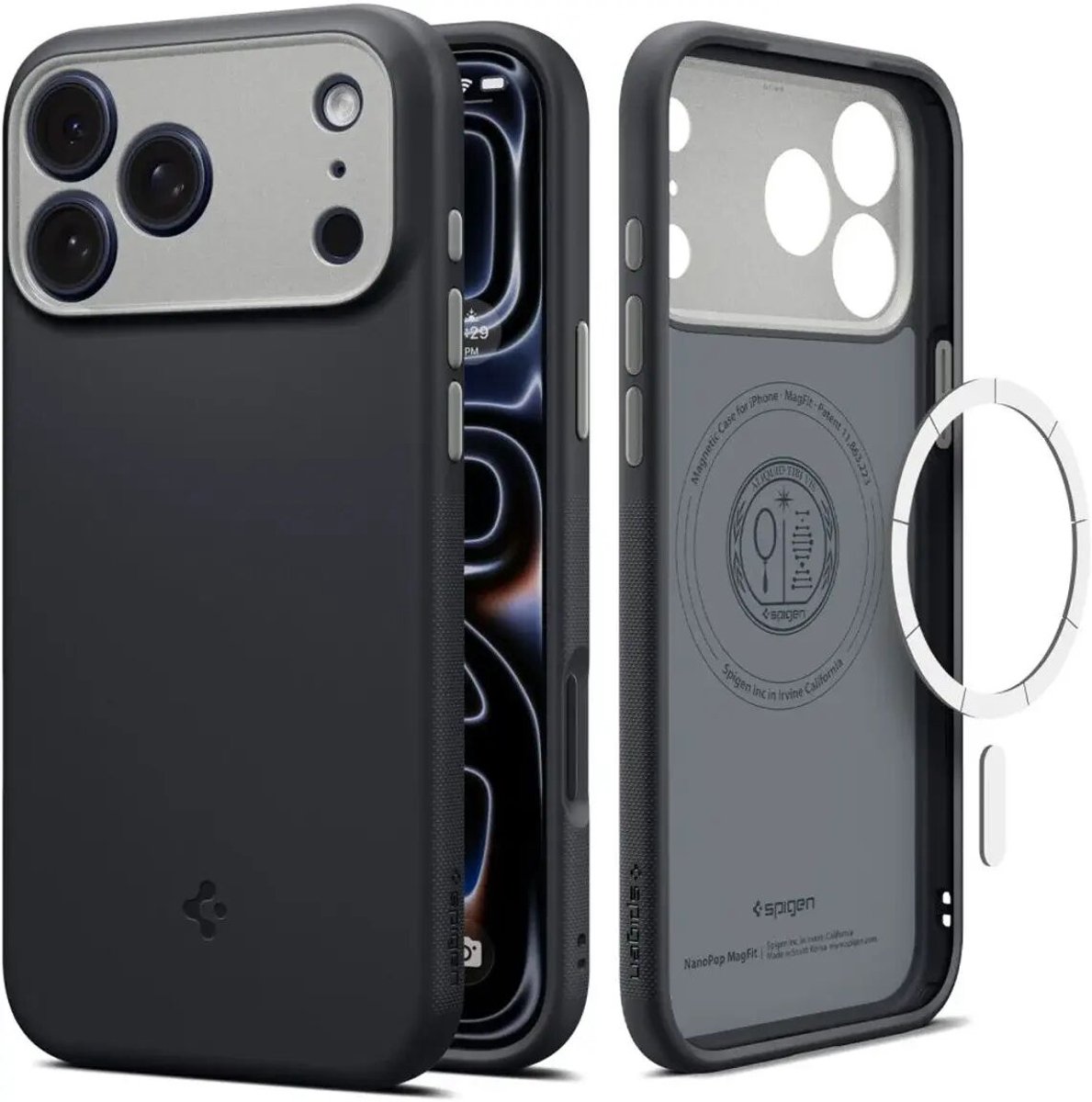 Spigen Nano Pop MagSafe - black sesame - iPhone 18 Pro/17 Pro