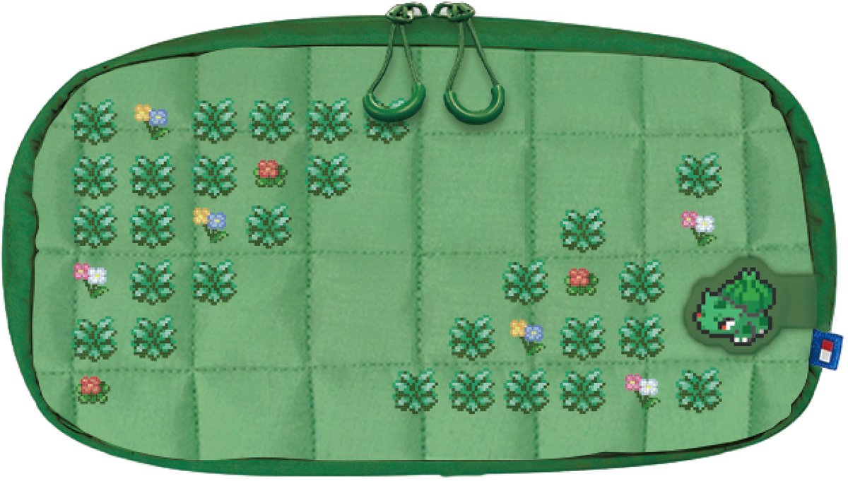 HORI Puff Pouch - Pokémon Pixel Green - Nintendo Switch 2 - Green - Taske - Nintendo Switch 2