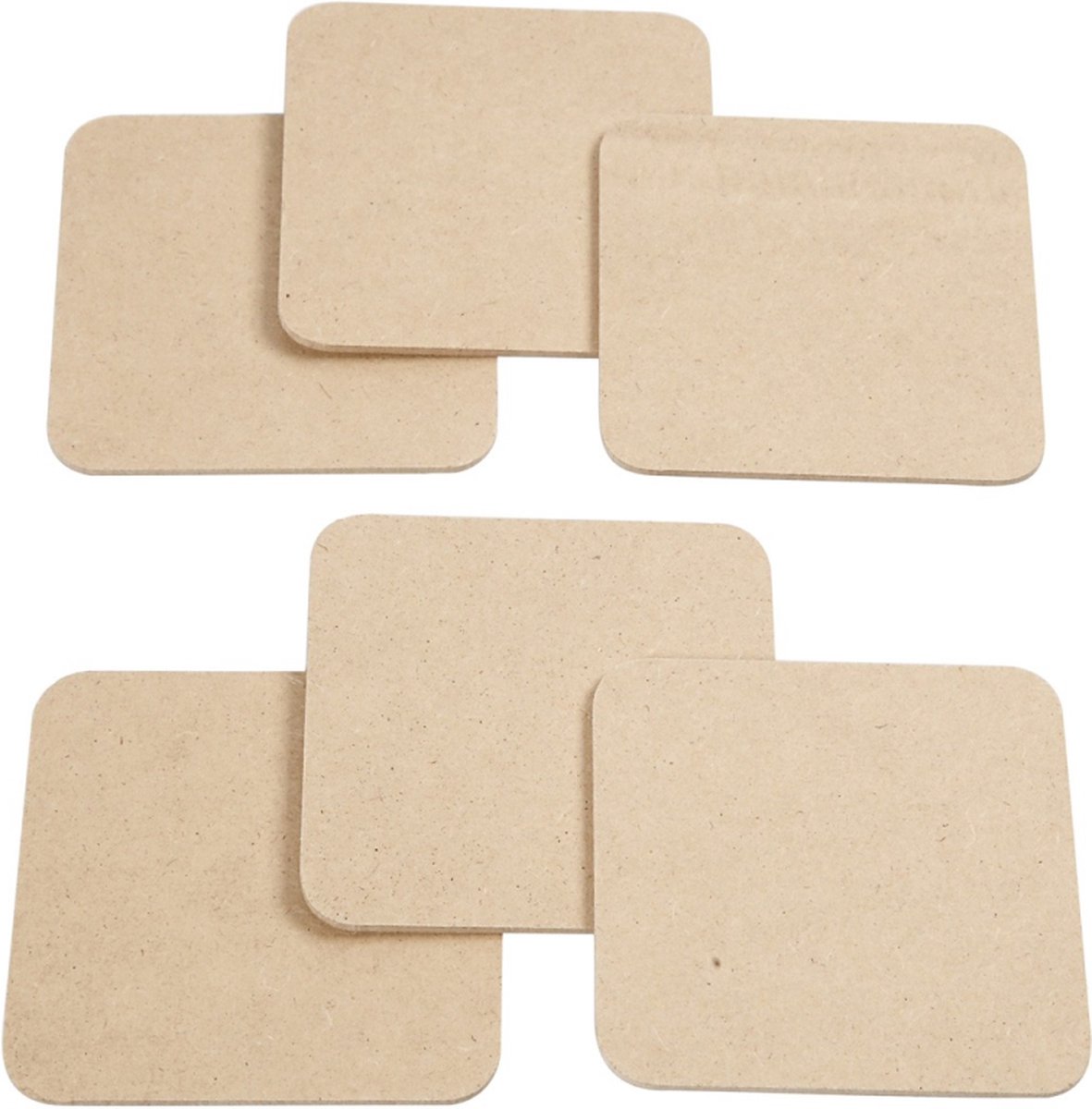 Creativ Company Coasters MDF 10x10cm 50pcs.
